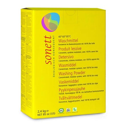 Sonett Vaskepulver 2,4 kg, Tøj & Bolig, Husholdning, Rengøring