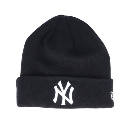 New Era - MLB Nero cuff Beanie - New York Yankees Essential Knit Black/White Cuff @ Hatstore