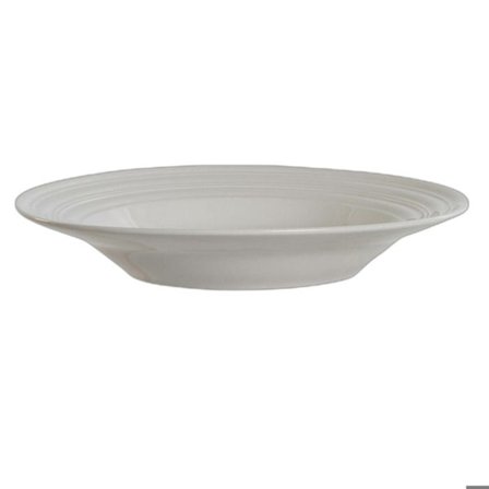 Djuptallrik - DKD Home Decor - Set om 4 - Porslin - Vit - Ej mikrovågssäker