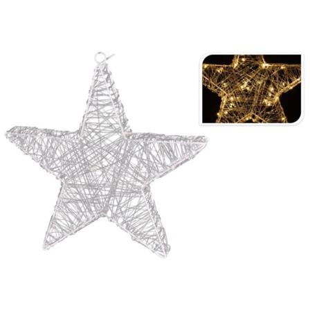 Ambiance Julstjärna Med 30 Led Vit