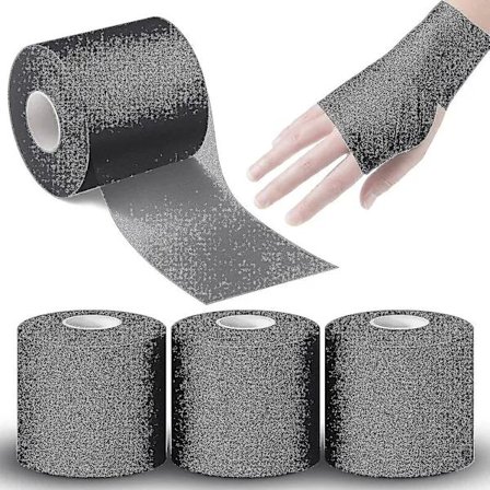 Atletisk forbindingstape til sport Forbindingstape 2,75 tommer x 30 yards 3 stk. - sort