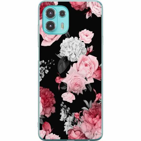 Motorola Edge 20 Lite Genomskinligt Skal Blommor