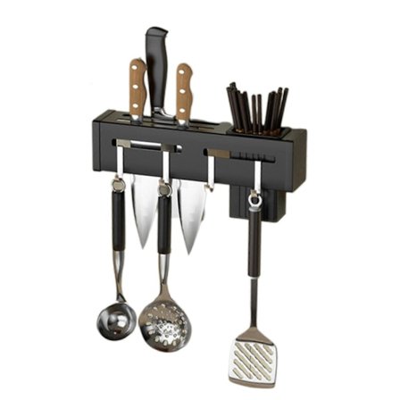 Køkkenredskabsholder og værktøjsholder Køkkenorganisator Kniv Chopstick Holdere til Væg Køkkentilbehør Rekvisitter