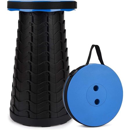 Maksimal belastning 397 LB, bærbar foldeskammel, anden generations foldeskammel, camping skammel til fiskeri/grill/indendørs/udendørs aktiviteter