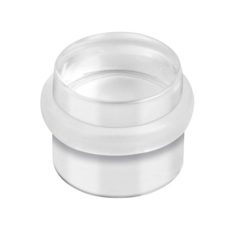 Kirkas kumipintainen ovenpysäytin seinäsuojaa varten - 2x repeytymistä kestävä silikoninen ovenpysäytin - Ihanteellinen kylpyhuoneeseen, lasipinnoille