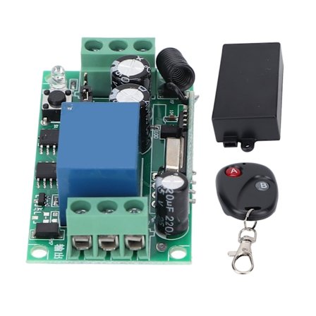 Mini relé trådløs bryter DC 24V 1CH 10A Universal Learning Code mottaker for lys