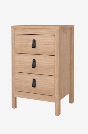 Tvilum - Madrid Natbord 3 skuffer - Brun - Sengeborde - Fra Homeroom