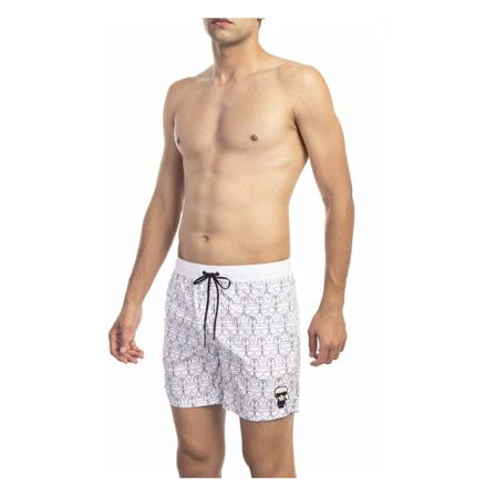 Karl Lagerfeld, Swimwear Wit, Heren, Maat:M,stof