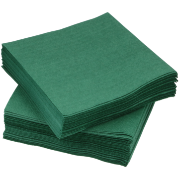 Serviett 3-Lag Bladgrønn 24x24