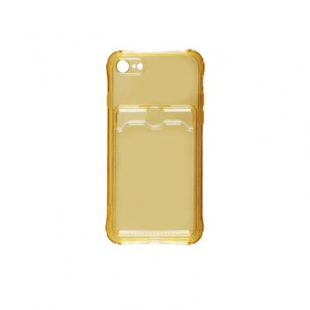 Stöttåligt Skal med Korthållare iPhone 7/8/SE (2020/2022) - Gul