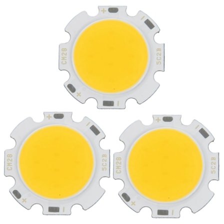 3X 5W Chip Lys Rund COB Super Lys LED Lys LED Lampe Pærer Varm Hvid DC15-17V