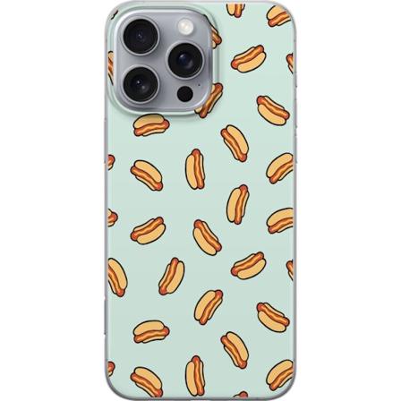 Apple iPhone 16 Pro Max Läpinäkyvä kuori Makkara ja leipä