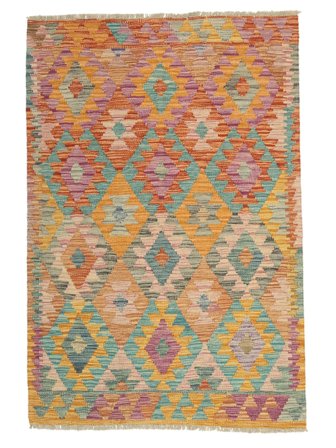 Handgeweven Kelim Afghan Old Style Vloerkleed 103X151