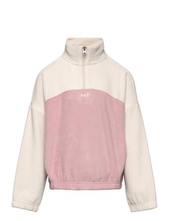 Kids Girls Sweatshirts Sweat-shirt Tröja Rosa Abercrombie & Fitch