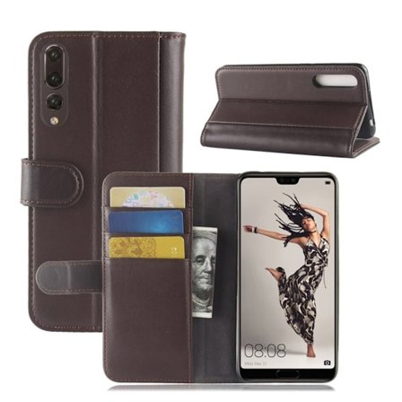 Huawei P20 Pro Fodral i äkta läder - Brun