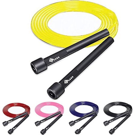 Sports Springtov til øvelser Boksning Fitness Træning Springende Fitnesscenter Træning Fedtforbrænding til mænd, kvinder og børn (Gul)