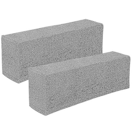 2 stk. Universelt Sofa Armlene Trekk - Elastisk Armlenebeskytter (Grå)