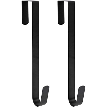 15" Kransophæng til hoveddør Metal Over The Door Enkelt krog