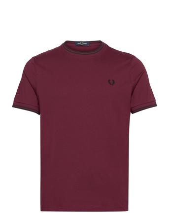 Twin Tipped T-Shirt T-shirts Short-sleeved Punainen Fred Perry