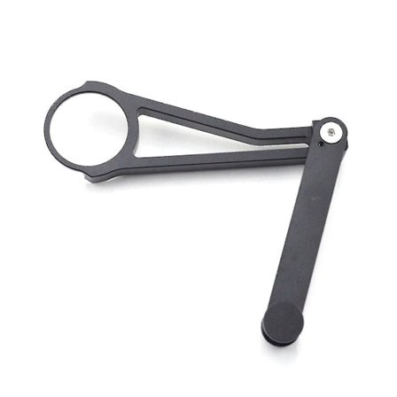 Cykelkædebeskyttelseskrog i aluminiumlegering til 3sixty sammenklappelig cykelkædebeskyttelse, sort