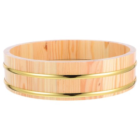 Trä Sushi Ris Blandningskar Japansk Stil Professionella Kockar 26.50X26.50X7.00CM Köksförvaring 1Set