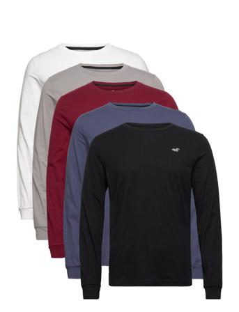 Hco. Guys Knits Strikkegenser M. Rund Krage Svart Hollister
