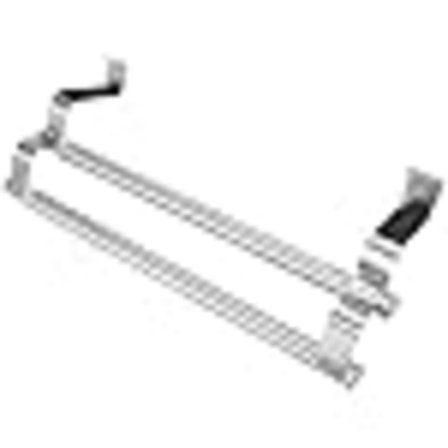 Badrumsskåp Hylla, Utdragbar Handdukstång I Rostfritt Stål Hylla Ingen Borrning (40cm Utdragbar Dubbel Stång)