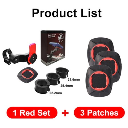 QUAD-LOCK Motorcykel Cykel Telefonhållare Ställ Cykel Telefonhållare Cykelhållare 360° Roterbar Navigationsstöd Säkerhetsfäste