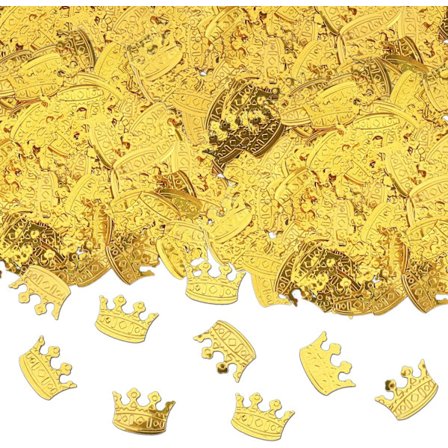 Glimmerkrone konfetti guld, bordpynt guld fest, spredning pynt gylden til bryllup, fødselsdag, serpentiner guld