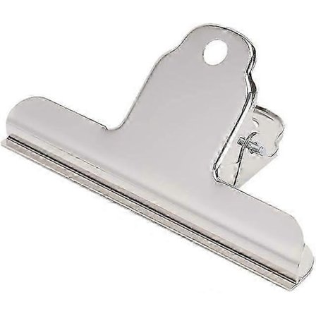 Stor Bulldog Clip, 10-pak Rustfrit Stål Filmapp Sølv Binder Clips