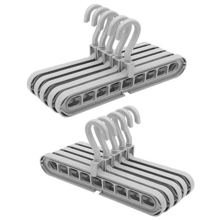 Pyörivä liukumaton henkari, tilaa säästävät henkarit, taitettavat vaatekaapin säilytyshengarit, 10 vakiohenkarin pakkaus