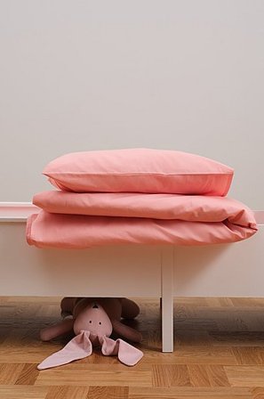 Jotex - Mini Påslakanset Spjälsäng Aprikosrosa ZACK - Köp Barnpåslakan & örngott hos Jotex