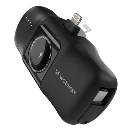 Wozinsky Lightning Mini Powerbank 15W 5000mAh - Svart