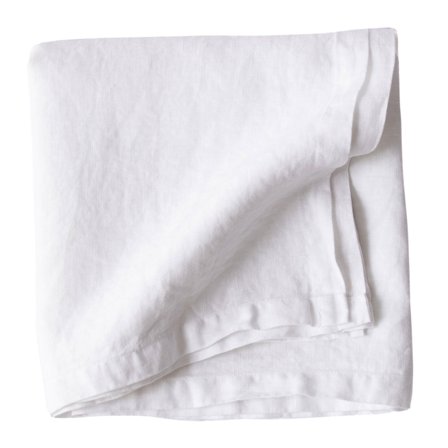 Tell me more Pöytäliina pellavaa 145x145 cm, bleached white