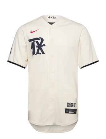 Official Replica Jersey - Rangers City Connect Kortermet Skjorte Beige NIKE Fan Gear*Betinget Tilbud