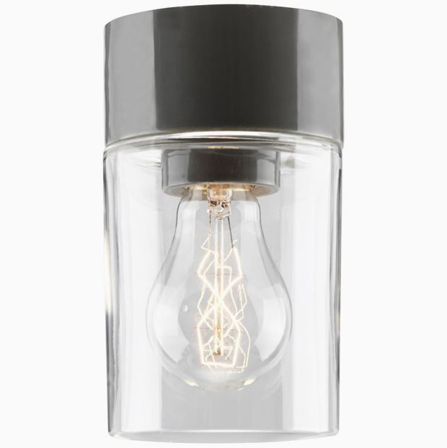 Ifö Electric Opus 100/175 Takarmatur IP44, E27, klar Grå, Belysning