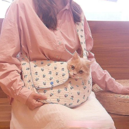 En-skulder kattbærer veske foran netting ryggsekk bærbar