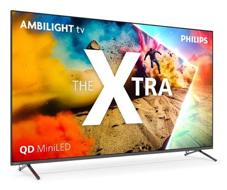 Philips 75" MLED950/12 The Xtra QD MiniLed Smart-TV (2025) Ambilight Plus, 4K, UHD, MiniLED, Titan OS, 144 Hz, Dolby Vision, Dolby Atmos