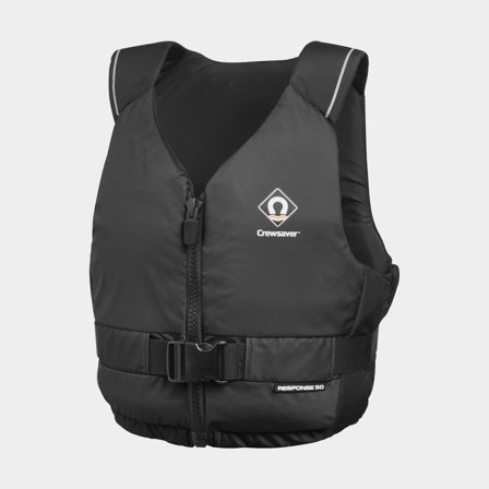Chaleco de navegación Crewsaver Response 50N, negro, Small/Medium (40 - 70 kg)