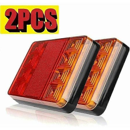 Trailerlygter og reflekser, 2 ST Trailer Baglygter Led Baglys Bremselygte Vandtæt Universel Signalindikator til Lastbil Campingvogn Varebil Bil Bo