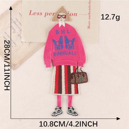 Broderimærke Broderet klud indsat 1 1