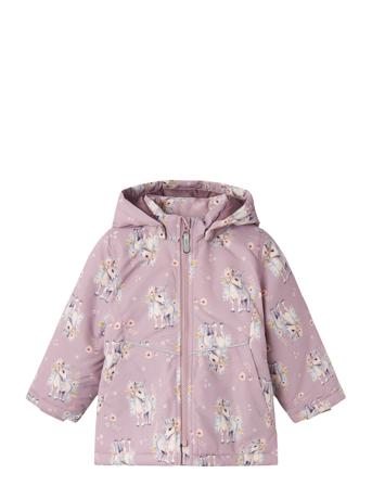 Nmfmaxi Jacket Aop Pink Name It