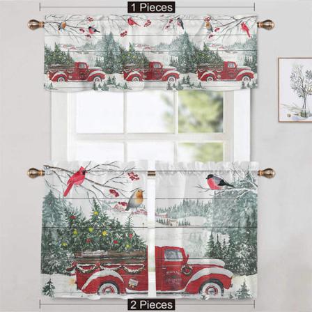 1/2 St Printed Snögubbe Print Draperier Paneler Xmas Kort Panel