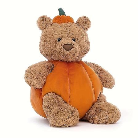 Kreativ Søt Halloween Gresskar Bjørn Plysj Leke Dukke Barn