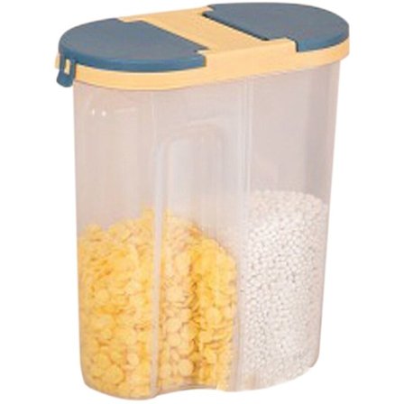 Madopbevaringsglas Kornopbevaringsbeholder Mad Køkkenopbevaringsflaske Blå