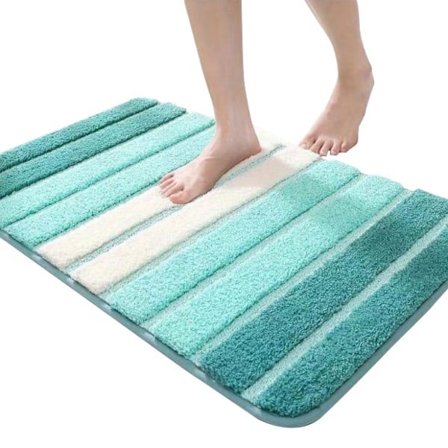 Badrumsmatta 60 x 90 cm halkfri, superabsorberande, maskintvättbar badrumsmatta i mikrofiber, 60 x 90 cm