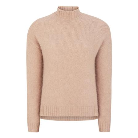 Soft Rebels SRStinne T-neck Knit - Brush Pink, Dame Rullekraver