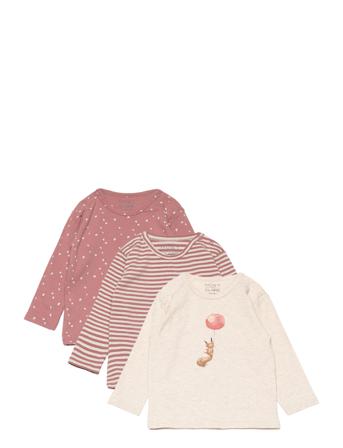 Amar - T-Shirt 3-Pak T-shirts Long-sleeved T-shirts Multi/mönstrad Hust & Claire