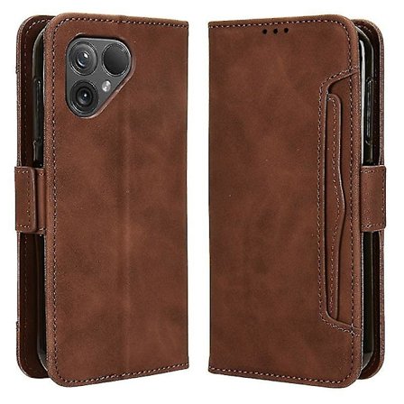 Fairphone 5 -kotelo naarmuuntumista estävä Folio Flip PU-nahkakansi