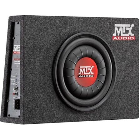 MTX Inkapslad Active Flat Subwoofer RTF10P Sub 25cm 200W